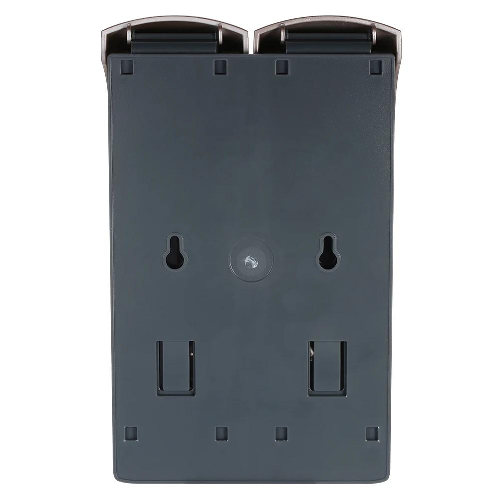 300 мл*2 Настенный Двухголовочный Ручной Дозатор Мыла Гель для Душа Жидкий Шампунь Диспенсер Держатель с Клейкими Наклейками для Отеля