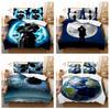 3D High-definition Digital Printed Bedding Set Planet Figure Duvet and Pillowcase 2/3 Pieces AU/EU/US Full Size Home Decoration