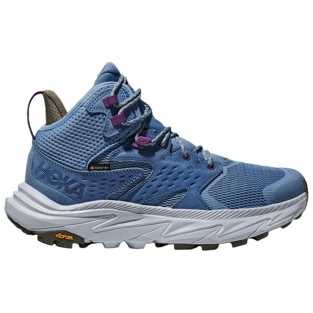 HOKA One One Женские треккинговые ботинки Anacapa 2, устойчивые к скольжению и истиранию, средняя высота, синие 1142831-DLL
