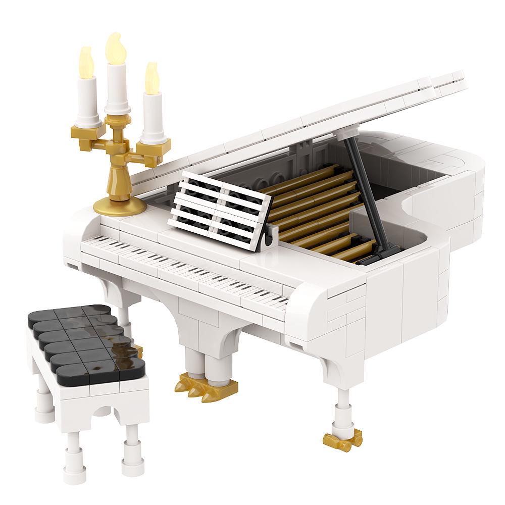 Конструктор MOC Пианино - Мини-модель музыкального инструмента, Совместим с Lego