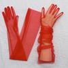 70СМ DIY Тонкая сетка Прозрачный Однотонный Мягкий Сексуальный Косплей Мода Индивидуальность Аксессуары для платья Сценическое выступление Женские Длинные перчатки
