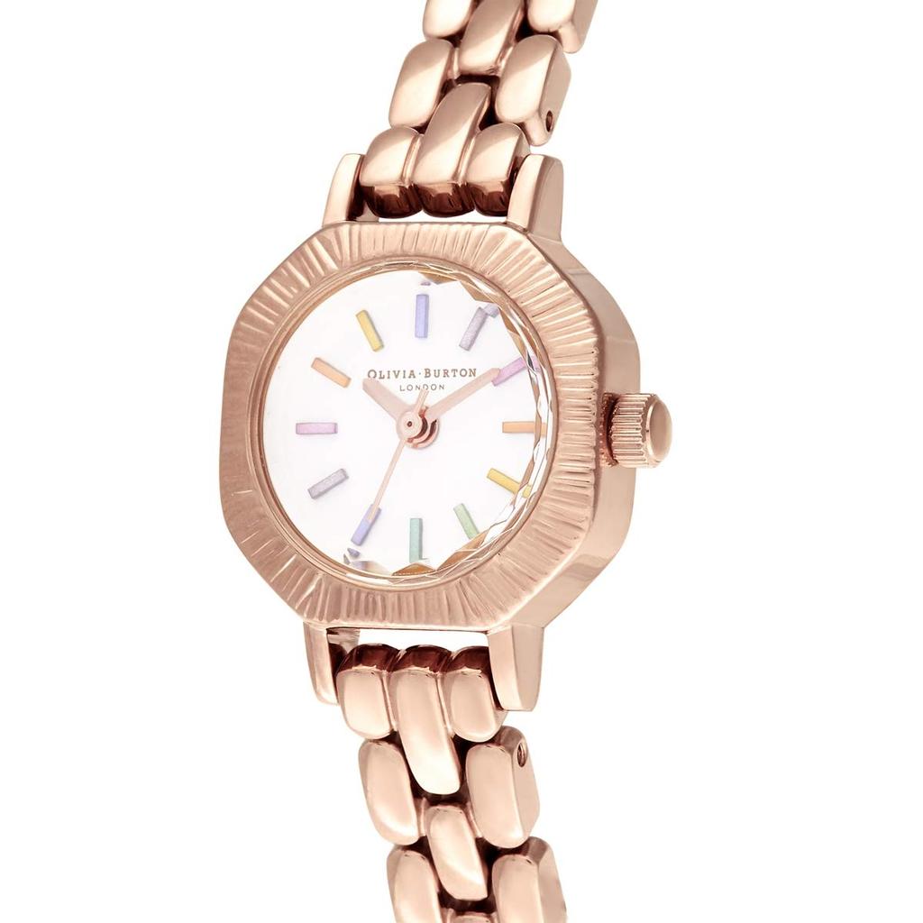 Авторизованный дистрибьютор Olivia Burton Watch OB16CC50 Rainbow Pale Rose Gold Bracelet Mini Dial 23mm [OLIVIA BURTON] Женские