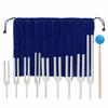 9-Piece Tuning Fork Set with Storage Bag, Body Tuning Forks for Chakra Healing, DNA Healing Instrument, Sound Therapy (174Hz, 285Hz, 396Hz, 417Hz, 528