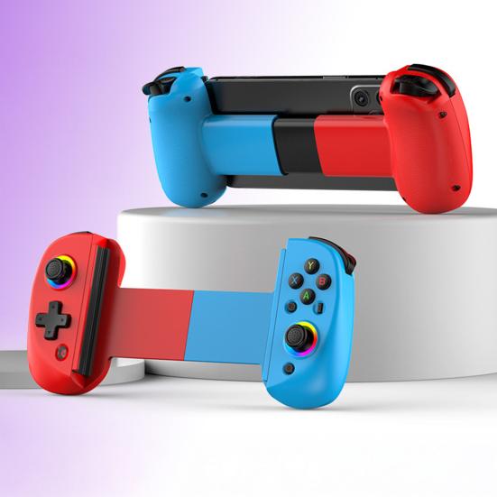 Wireless Game Controller for Android for iOS RGB Light 6-Axis Gyro Vibration Stretchable Tablet