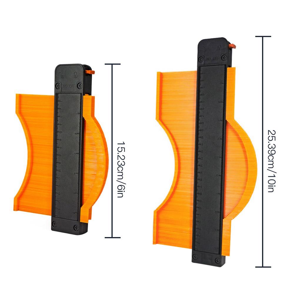 Деревянный профильный шаблон для формирования кромок, плиточный, для измерения дерева, линейка с фиксатором, 10 дюймов