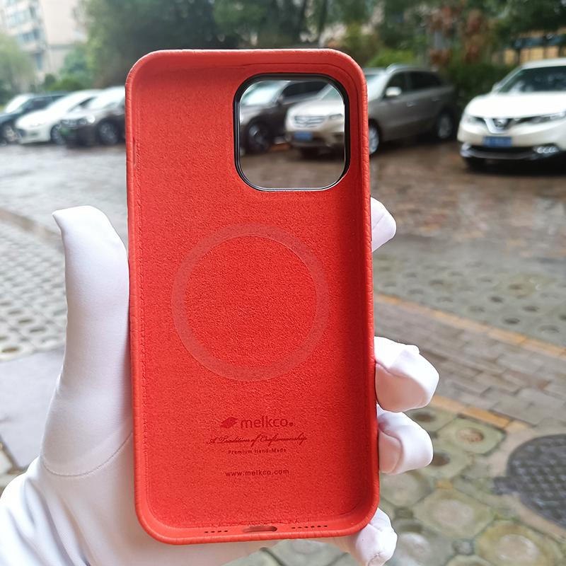 Роскошный чехол для телефона из натуральной кожи премиум-класса для IPhone 14 15 Pro Max Plus IPhone15 с магнитным беспроводным зарядным устройством MagSafe из натуральной воловьей кожи