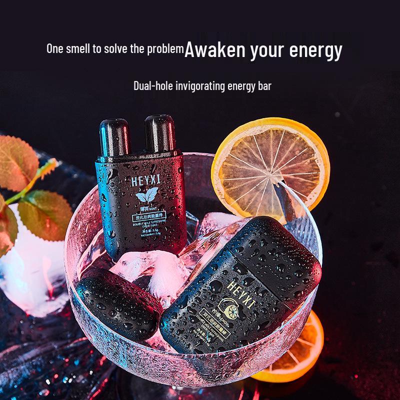 HEYXI Han Yuanxi Energy Stick: Vitality Refreshing Nasal Inhaler with Cooling Oil for Drowsy Driving.