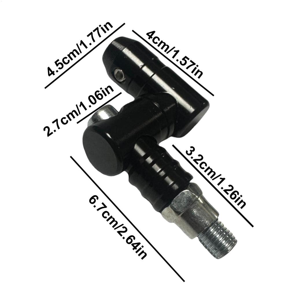 Adjustable Mirror Extensions Motorcycle Rear View Mirror Mount Risers 2 Pieces 360 Degree Adjustable Mount Replacement For