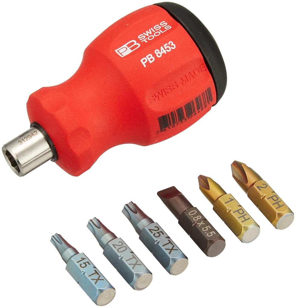 PB SWISS TOOLS Сменная отвертка-битодержатель Короткая Insider 8453