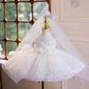 Flower Girl Piano Performance Wedding Dress for Little Girls - Princess First Birthday Costume
