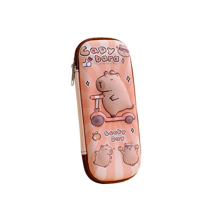 3D Capybara Pencil Case: Multifunctional, Large Capacity Stationery Bag