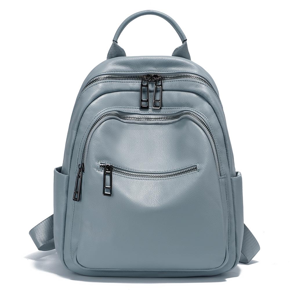 Zency темно-зеленый рюкзак из натуральной кожи для женщин дорожный рюкзак школьный рюкзак 2024