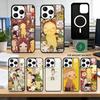 Милый чехол для телефона Y-Yoshitomo N-Nara для iPhone 17, 16, 15, 14, 13, 12, 11 Plus, Pro, магнитный с Magsafe, беспроводная зарядка