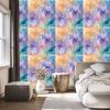 Ink wallpaper blue, purple, cream and turquoise 50x1000