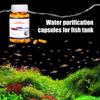 1/2 бутылки капсулы для очистки воды в аквариуме Мощная капсула для очистки воды в аквариуме для удаления всех видов мутности из воды в аквариуме
