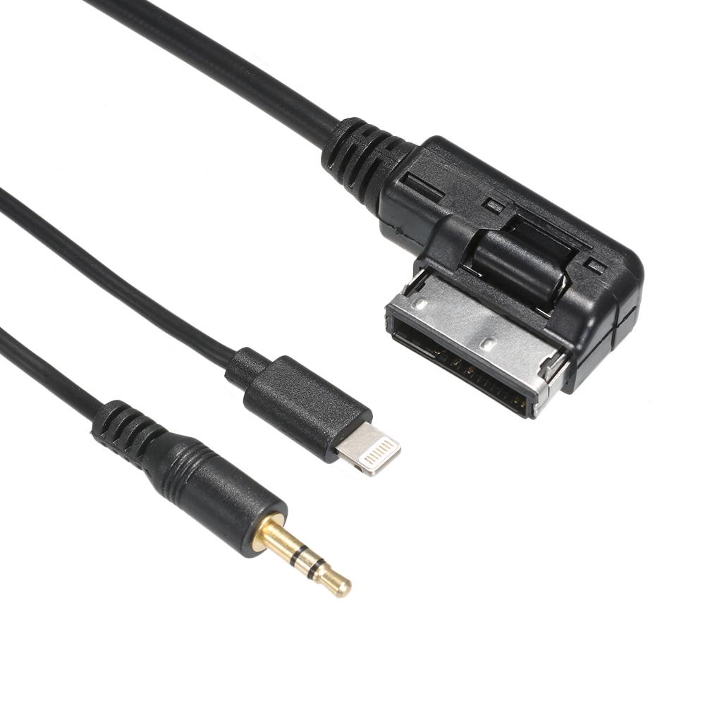 3.5mm AUX Interface Adapter with Line Fit ForVW MDI AMI MMI iPad iPhone 5 6S