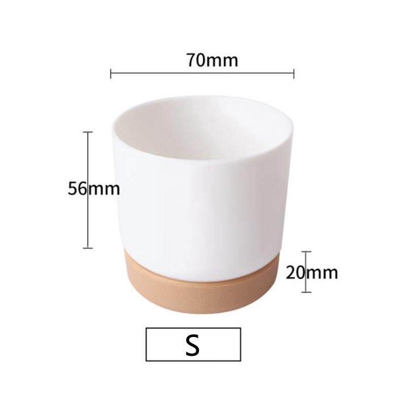 Горшок для суккулентов Двухслойный суккулентный зеленый укроп Маленький зеленый горшок для растений