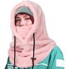 Arctic Velvet Sherpa Hood Ski Mask Adjustable Neck Warm Hooded Hiking Scarves  Men Women