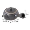 Tokoname-yaki teapot, Morimasa, black-glazed, 360ml, with a Ceramesh lining, suitable for gyokuro and kabusecha tea, made in Japan, boxed, tk003