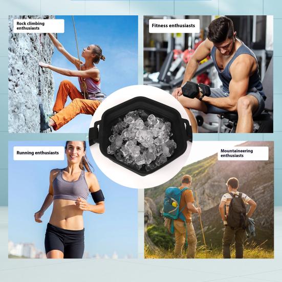 Летняя ледяная ванна Силиконовая ванна с регулируемым ремнем Складная быстроохлаждающаяся насадка под душем Фильтр для душа с холодным замачиванием Ведро с фильтром для ледяного душа Хитрое приспособление