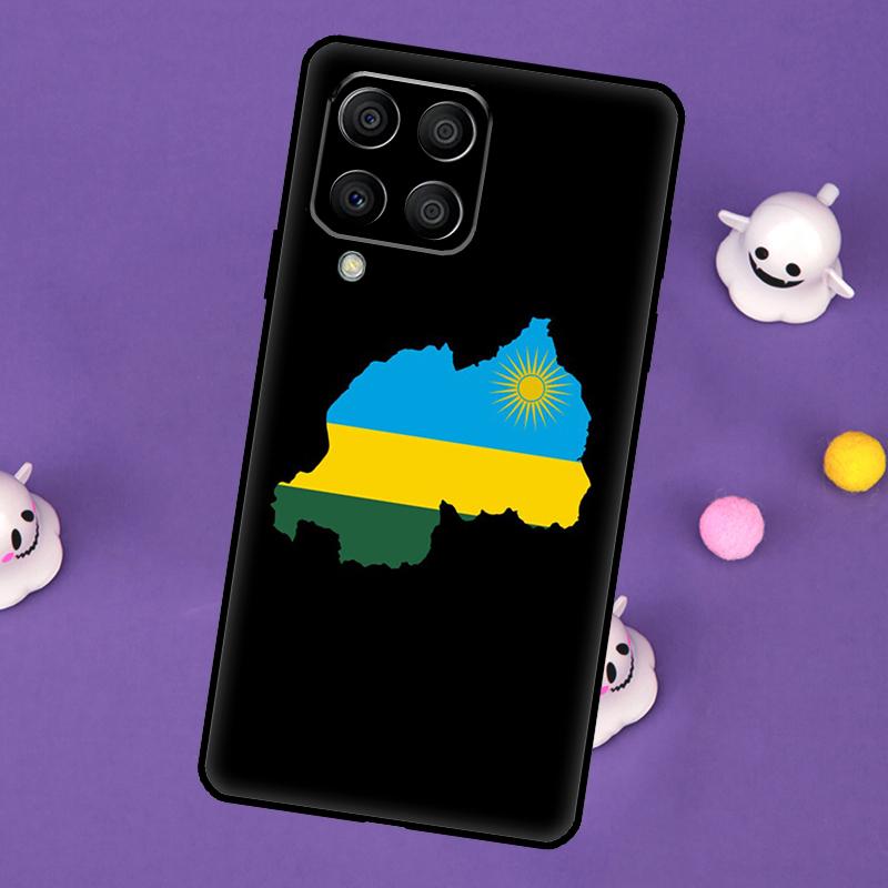 Rwanda Flag Cover For Samsung Galaxy M11 M51 M31 M33 M13 M23 M53 M15 M55 M14 M34 M54 M20 M32 M52 Case