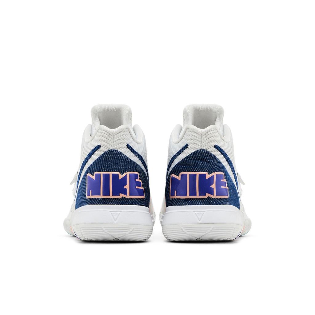 Kyrie 5 Grade School 'Have A Nike Day' (Unisex) White / Deep Royal Blue-Glacier Blue Kids' Basketball Shoes AQ2456 101