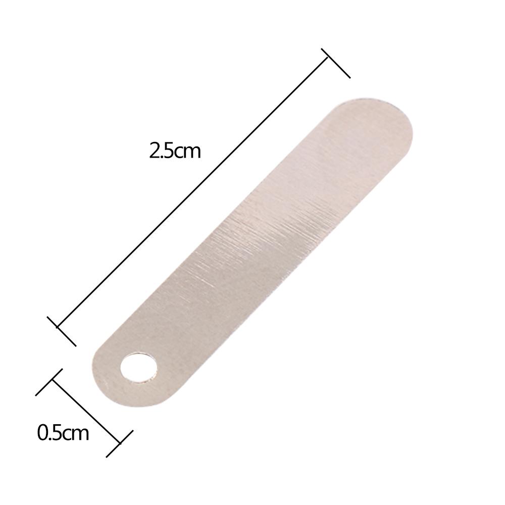 100Pcs for Sub C 14500 18650 DIY 2.5*0.5cm Connecting Tab Conductive Sheet Solder Tab Nickel Plated