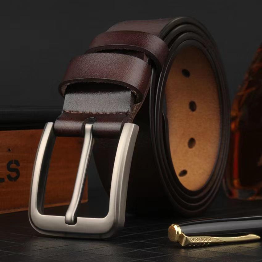 Ремни из натуральной коровьей кожи 100-170 см для мужчин, высокое качество, большие размеры, мужской пояс с пряжкой