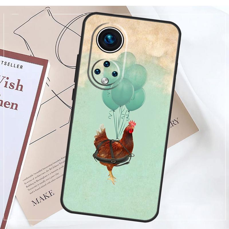 Мультяшный чехол Курица Петух Для Honor Magic 8 7 5 6 Pro X9a X9b X9c X9d X8b X8c Win RT 50 70 90 200 400 Pro Обложка