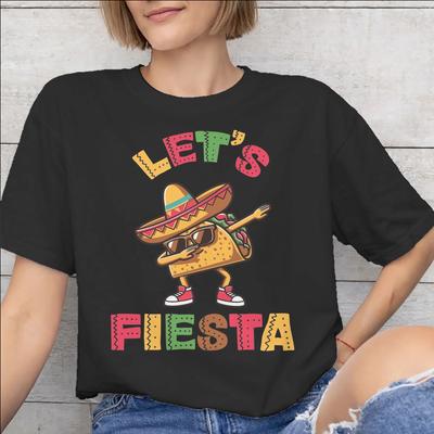 Lets Fiesta Cinco De Mayo Tee Shirt for Unisex Unisex New Arrival T Shirts 100 Cotton Clothes