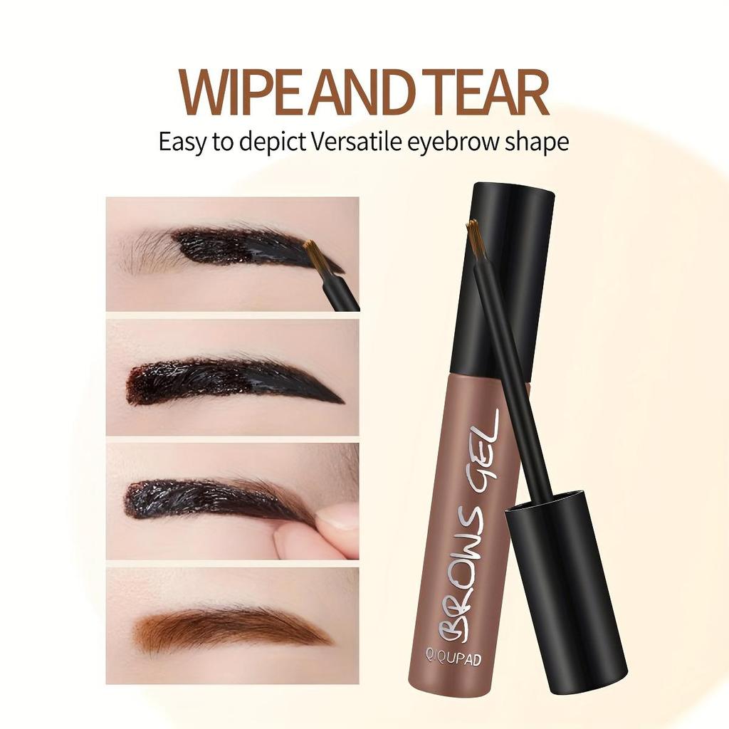 Долговечный отрывной тонирующий крем для бровей, водостойкая цветная пленка, натуральный трехмерный макияж для бровей, гель для татуировки бровей
