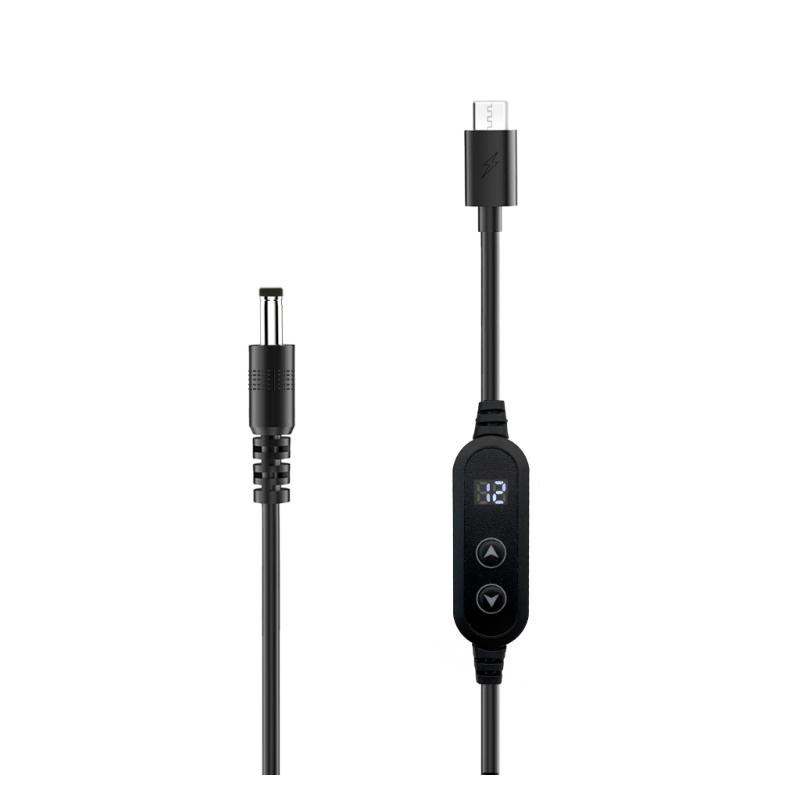 Кабель PD65W USB C - DC5521 для быстрой зарядки, 5В 9В 12В 15В 20В 3А, регулируемый кабель питания с несколькими адаптерами