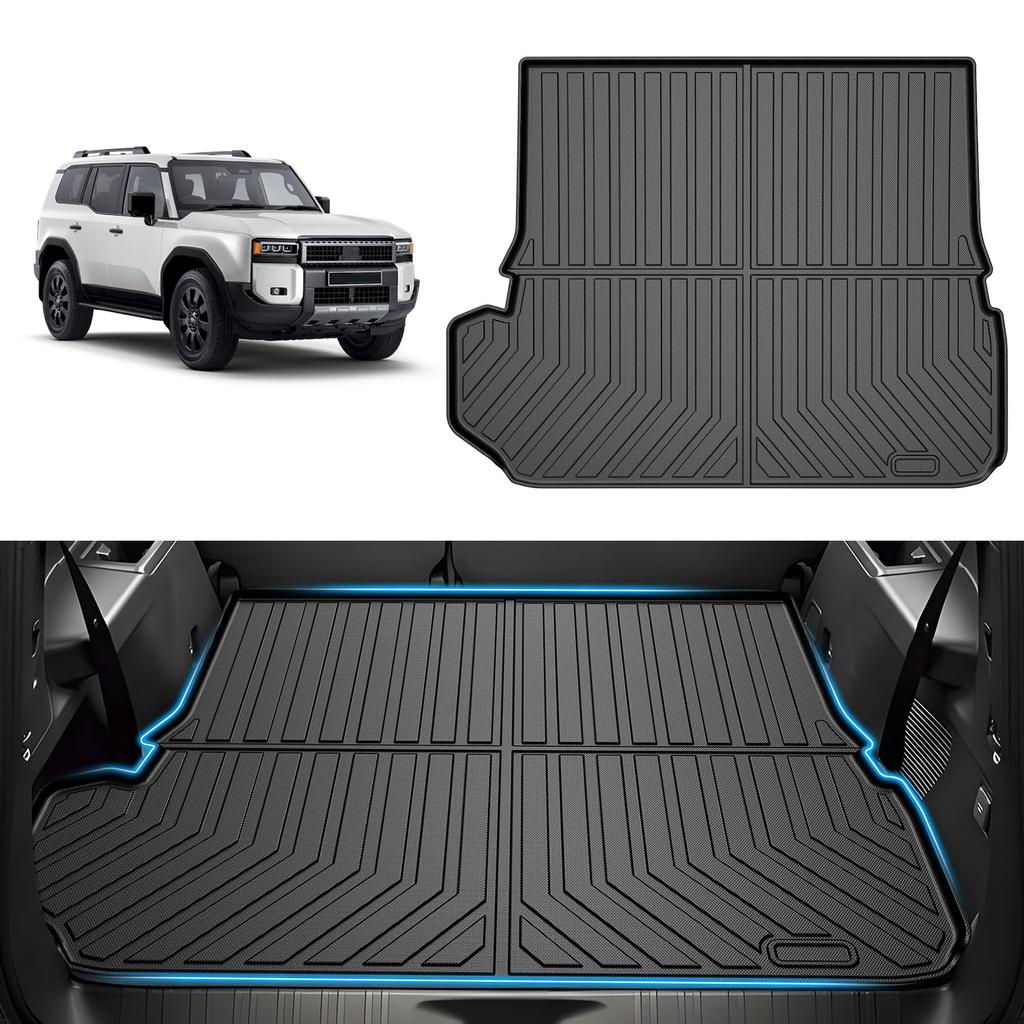 Virauto 3D Luggage Mat for Toyota New Land Cruiser 250 Series 2024 GDJ250W Trunk Mat with Scratch Stain Abrasion Easy Easy Custom 1 Piece Set
