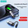 USAMS Lightning To USB-C Adapter: Charge, Transfer, Audio & OTG for Apple 15