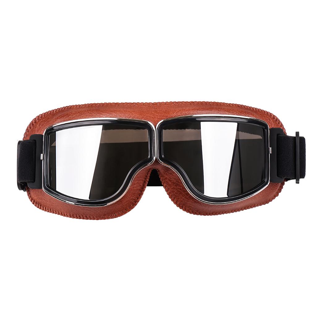 Ретро-шлемные очки для мотоцикла, универсальные очки для мотокросса с дышащим отверстием, солнцезащитные очки, аксессуары для мотоциклетных очков