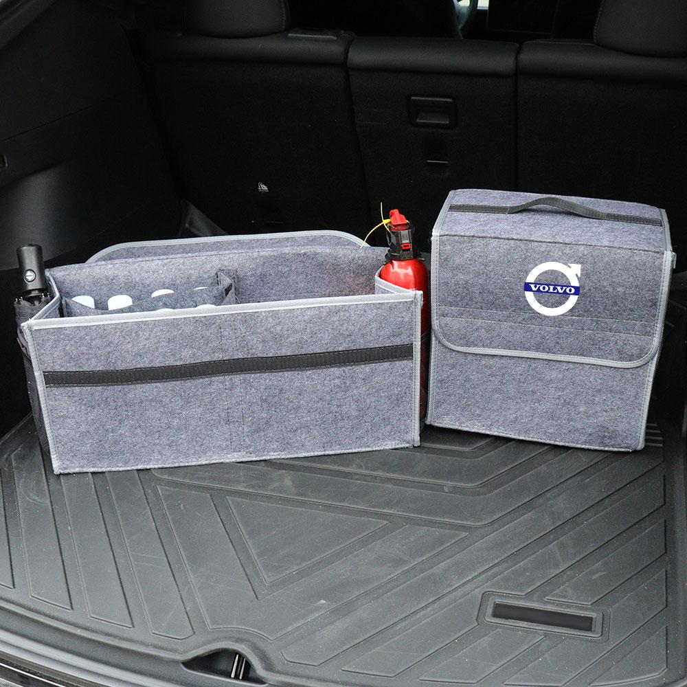 bscqy5 Volvo Car Trunk Organizer Box Large Capacity Folding Storage Bag For Xc60 Xc90 V40 V60 S60 V50 V90 S80 C40 XC40 V70 XC70 C30 C70