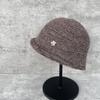 Curled short fisherman's hat children's autumn and winter warm knitted hat casual versatile washbasin hat minimalist style