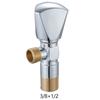 Bathroom Forged Brass 1/2 *3/8 Angle Stop Valve Angle Cock Toilet Angle Valve