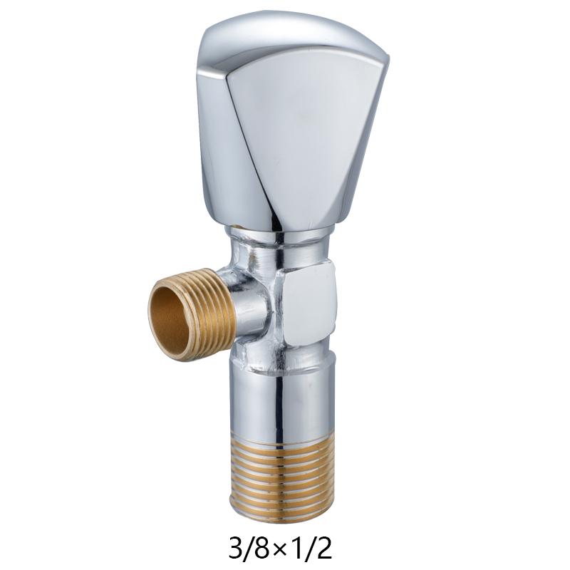 Bathroom Forged Brass 1/2 *3/8 Angle Stop Valve Angle Cock Toilet Angle Valve