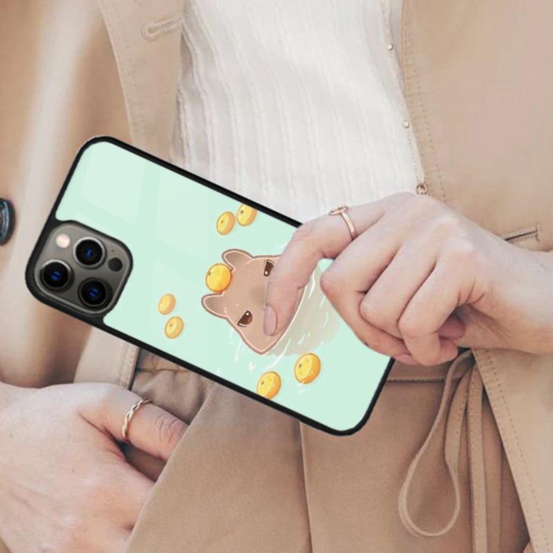 Милый и любопытный Капибара Магнитный Чехол для Телефона для APPLE iPhone 17 Air 16 14 13 12 Pro Max 15 Plus Беспроводная Зарядка С Чехлом MagSafe