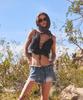 ASIF CALIE Corsage Lace Sleeveless Blouse Black