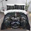 Комплект пододеяльника Skull And Beauty размера фулл Готический комплект постельного белья с изображением сахарного черепа, ангелов и демонов с наволочкой Комплекты для односпальной и двуспальной кровати