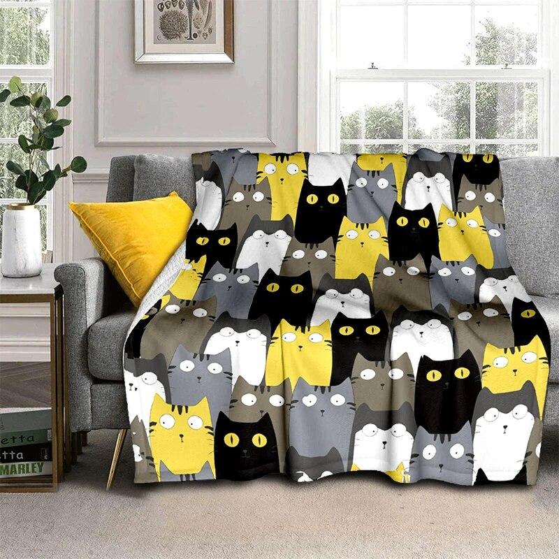 Мягкая плюшевая кровать с мультяшными животными, тонкие одеяла для пикника с героями мультфильмов, современное фланелевое одеяло Gedruckt Bettdecke Geschenk