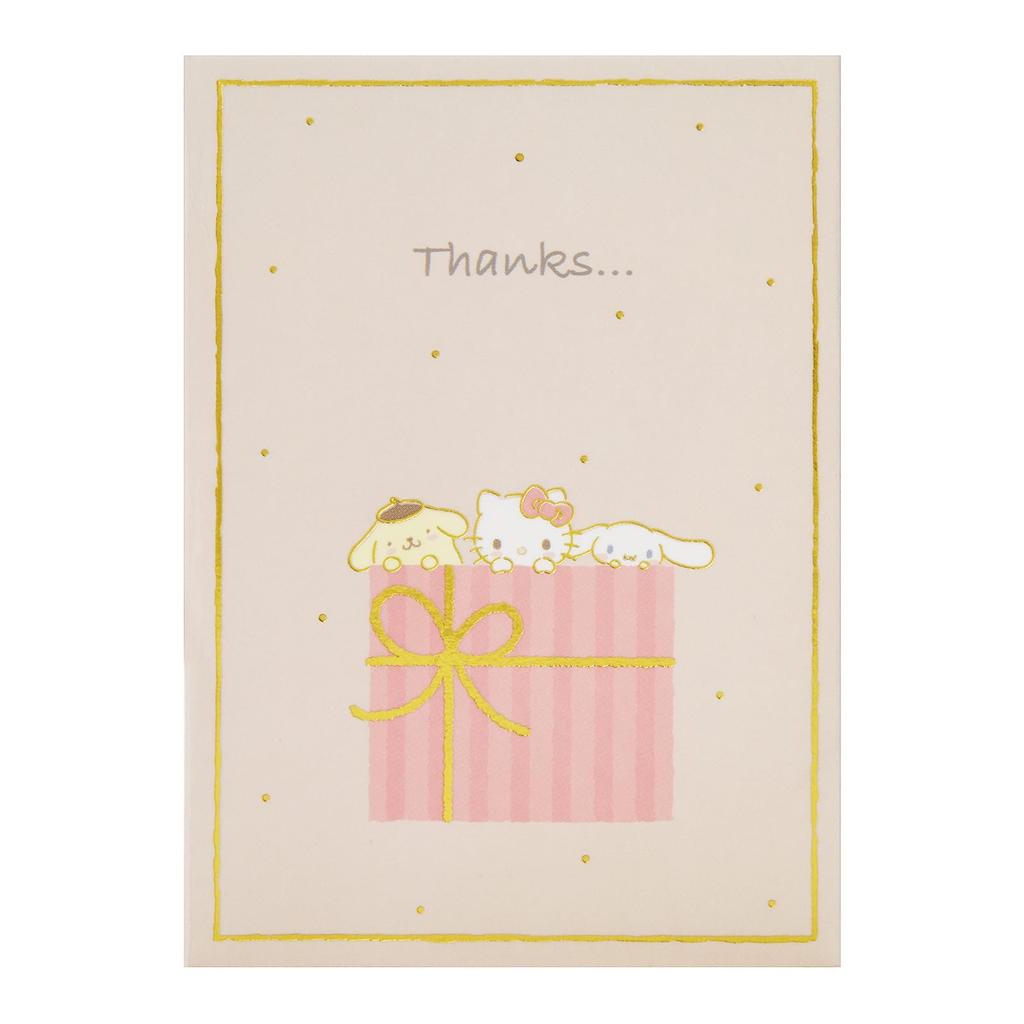 Sanrio Message Card Thank You Character Mix Pops Out of the Box Greeting Card Can Be Transported Overseas SANRIO 611751 TY221-3