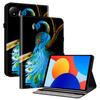 Для Xiaomi Redmi Pad SE 4G 8,7 дюйма Кожаный чехол с принтом и подставкой, Чехол для планшета со слотами для карт
