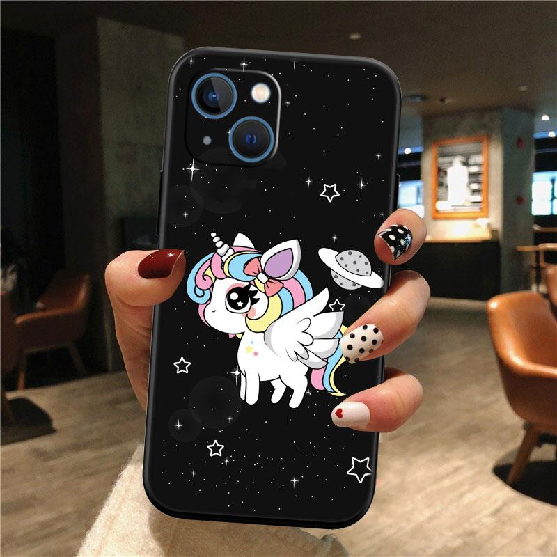 IK21 Cartoon Unicorn New High-End Shell Phone Case for Redmi Note 13 14 Pro+ Plus A3 A3X 13X 13C 13R 14S 14C 14R