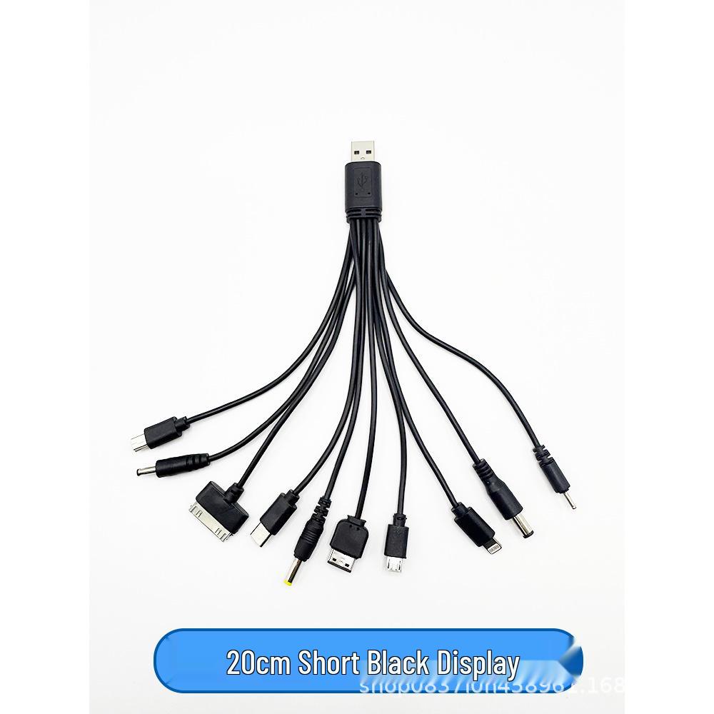 2A Eco-friendly 10-in-1 Multi-functional Charging Cable for Phones, Electronics, and Toys
