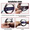 For Volvo EX90 V60 V40 XC90 S60 XC60 V50 V90 V70 S90 XC40 S80 T6 ABS Car Steering Wheel Emblem Sticker Decoration Accessories