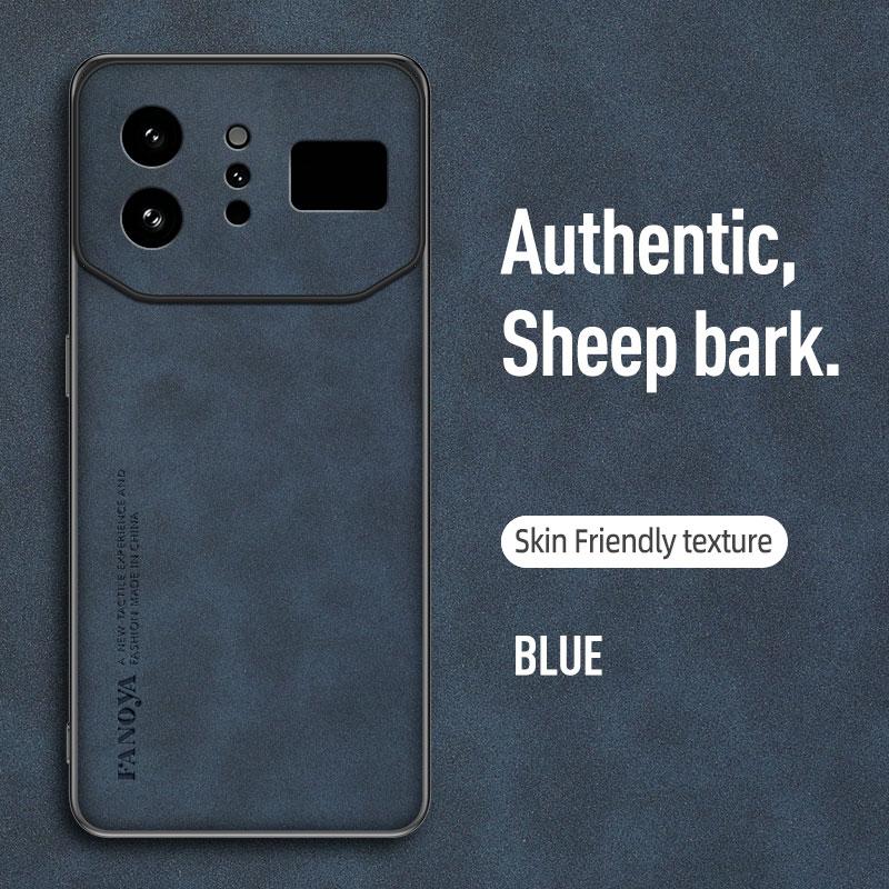EUCAGR Для Infinix Note 60 Ultra Роскошный Чехол для Телефона из Натуральной Кожи Овцы и ПУ Кожи Для Infinix Note 60Ultra Задняя Крышка Силиконовый Ударопрочный