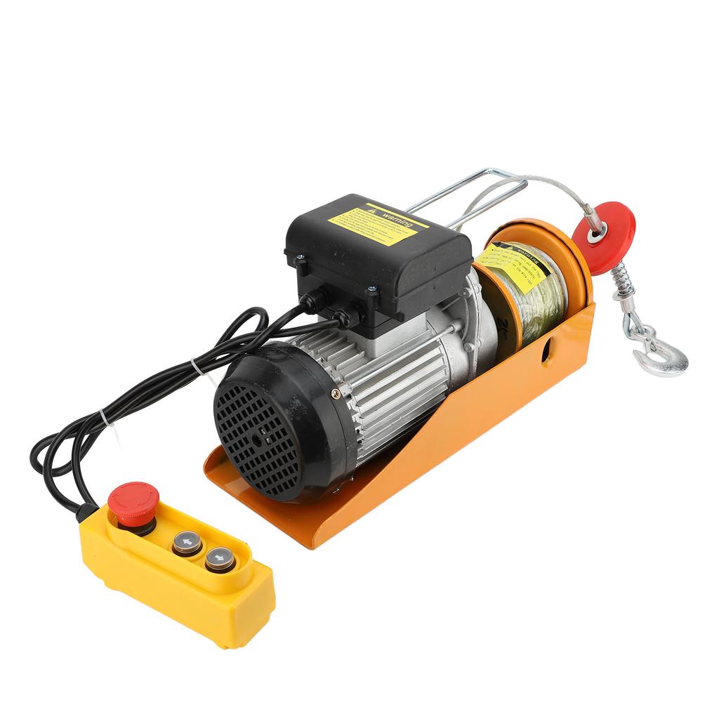 Электрическая лебедка 800 кг подшипник 0,17 м/с 25 м многофункциональная портативная электрическая лебедка для подъема